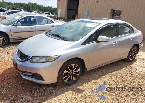 2015 Honda Civic Ex z USA, uszkodzony, nr VIN 19XFB2F88FE040727